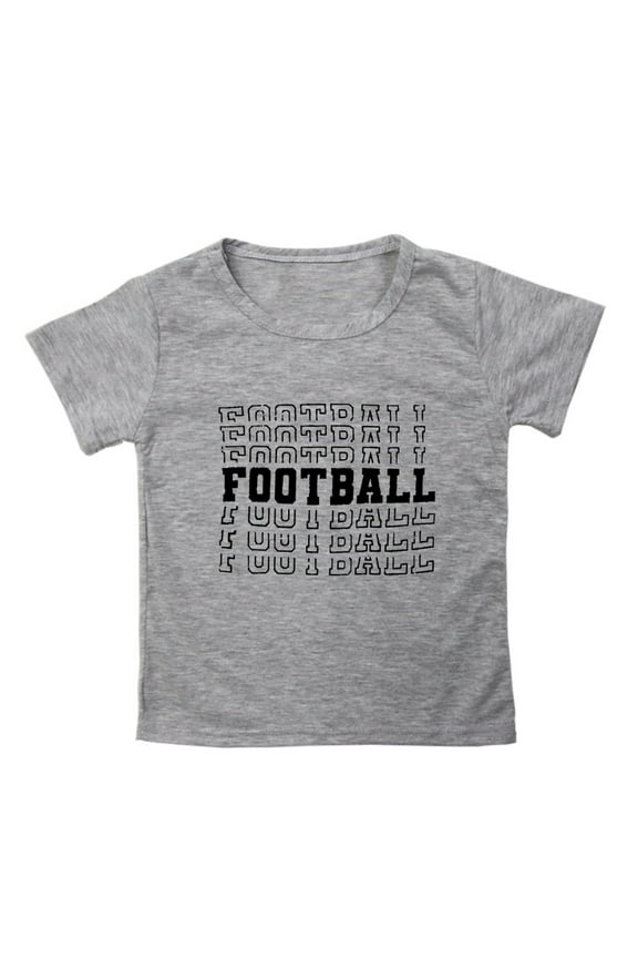 Shirts For Teen Kids Child Short Sleeve Rugby Football Letter Prints T Shirt Boys Girls Fans Gift Tops GY5 4 Years-5 Years