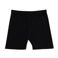 thumbnail image 1 of AOMPMSDX Solid Elastic Waist Shorts 4Y Toddler Girls Multicolor Casual Spring Summer Homewear Outwear For Kids Black 3 Years-4 Years, 1 of 4