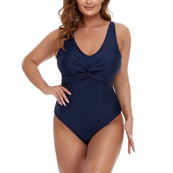 AOMPMSDX Summer Womens Maternity Ruffle Swimwear Bathing Beach Sexy Swimsuit Suits Maternity Pregnancy Bikini Swimwear Navy Plus Size Summer Vacation Wear XXL