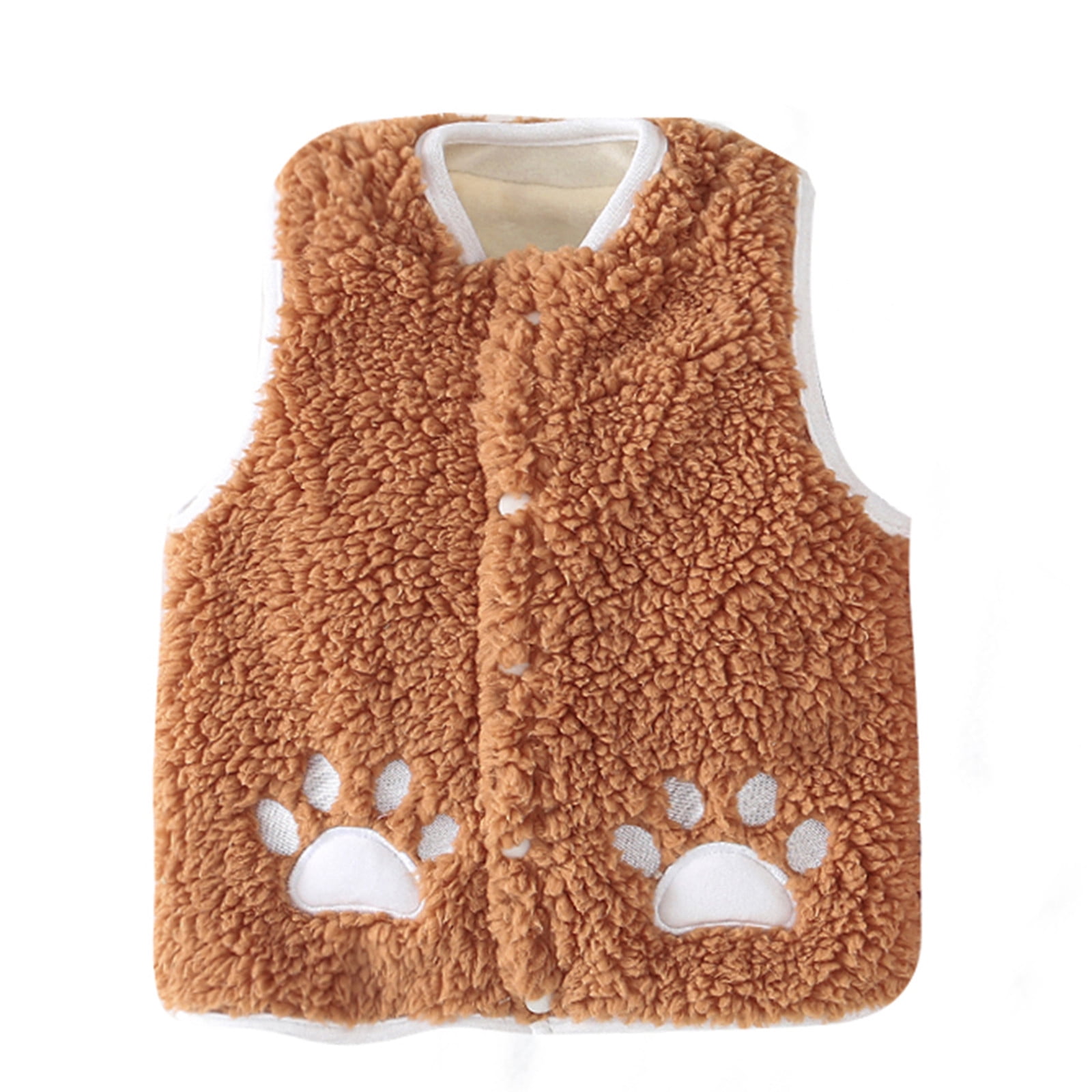 AOMPMSDX Toddler Kids Baby Girls Boys Cartoon Outdoor Waistcoat Vest