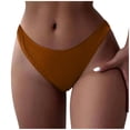 thumbnail image 1 of AOMPMSDX Women Plus Size High Waist Bikini Bottoms Swim Briefs Beach Shorts Ruched Bottom High Cut Swim Bottom Full Coverage Swimsuit Bottom Sports Yoga Shorts Swimbottom Brown S, 1 of 5