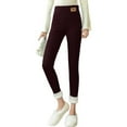 thumbnail image 1 of AOMPMSDX Women'S Pants Womens Winter Casual Solid Warm Leggings Elastic High Waist Thermal Capris Workout Trousers Thermal Pants Loose Fit Trousers M, 1 of 7