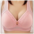 thumbnail image 1 of AOMPMSDX Women Sexy Lace Back Button Shaping Cup Adjustable Shoulder Strap Large Size Underwire Bra B 40, 1 of 3