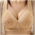 thumbnail image 1 of AOMPMSDX Women Sexy Lace Back Button Shaping Cup Adjustable Shoulder Strap Large Size Underwire Bra E 40, 1 of 3