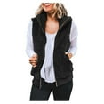 AOMPMSDX Women's Fleece Jackets & Coats Womens Outwear Vests Zip Up