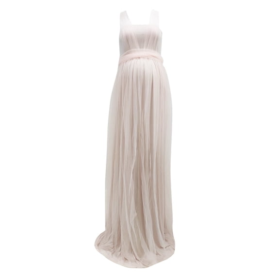 AOMPMSDX Womens Maternity Sleeveless Props Dress Photography Pregnants Maternity Dress Solid Tulle Princess Dress Rd2 XL
