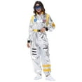 thumbnail image 1 of AOMPMSDX Womens and Mens Zipper Astronaut 3PCS Outfits for Stage Performance Clothing Set, 1 of 3