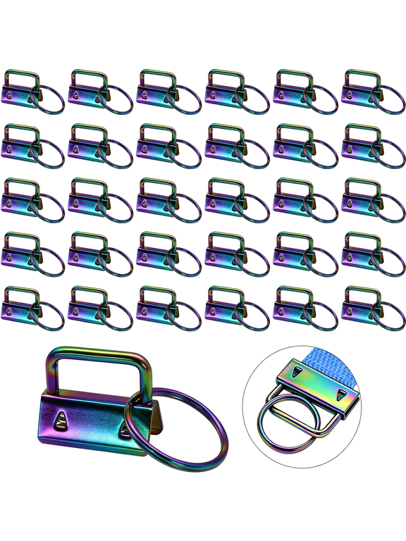 1 Inch Key Fob Hardware with Keychain Rings for DIY Crafts, Bag Webbing, Wristlets, Lanyards key fob hardware