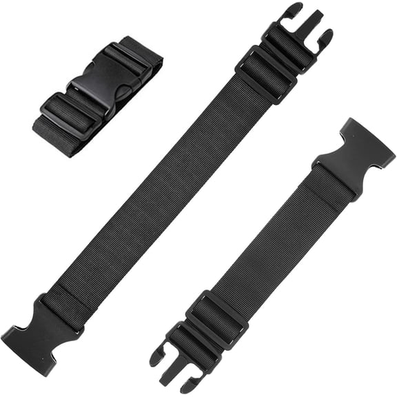 AOMRCOL 2 Pcs Extendable Belts with Adjustable Shoulder Straps,Add a Bag Luggage Strap for Suitcase Attachment Strap for Travel Luggage Connect,Elastic Nylon Extension Belt for Handbag,Bags