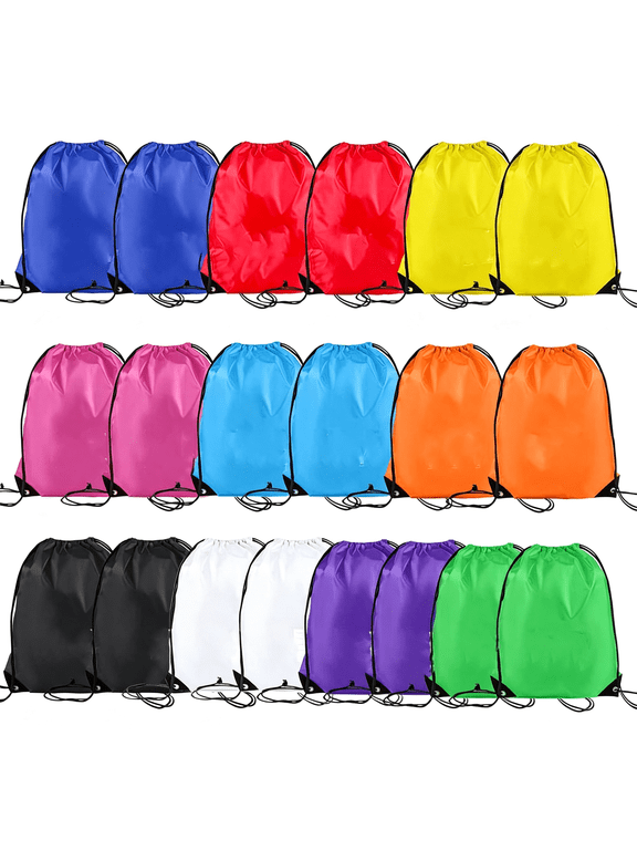20 Pack Drawstring Bags,Bulk Draw String Backpack,Diy Gym Sports C" Bag Sackpack for Women Men,Gym Sports String Bag
