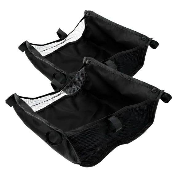 AOMRCOL 2026 New 2Pcs Large Capacity Stroller Basket Under Stroller Storage Bag Durable and Easy to Install Storage Bag for Wagon Accessories and Stroller Bottom Organizer