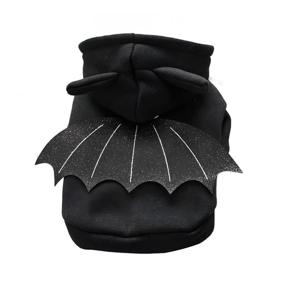 AOMRCOL 2026 New Halloween Dog Clothes, Small Pet Halloween Bat, Plush Dog Coat Hoodies, Puppy Outfit Suitable for Dogs Or Cats(Xl)