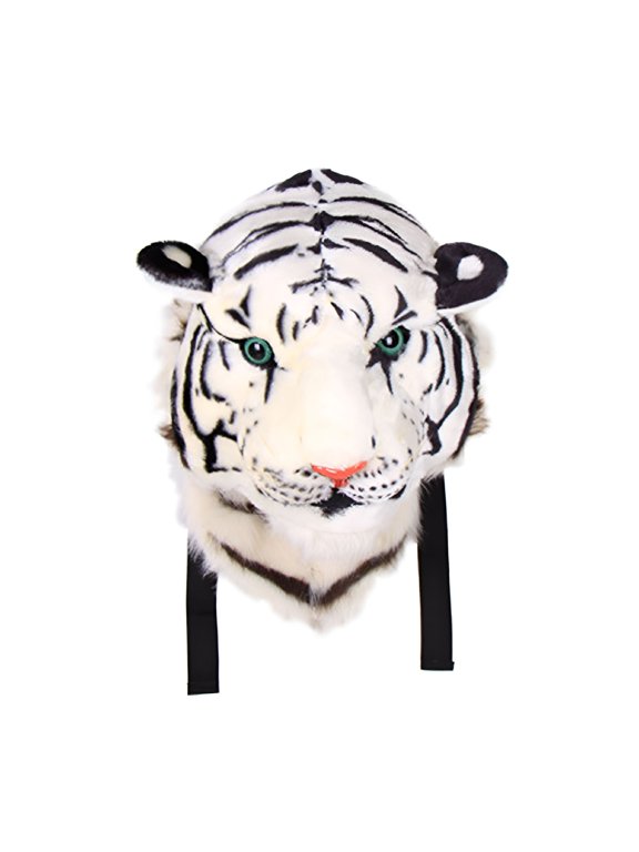 2026 New Plush Backpack Fashion Personality Tiger Head Backpack White Yellow Lion Head Bag Shoulder Bag for Casual Outings, Fashion Statements, Travel, Shopping, Animal Lovers, Themed Events