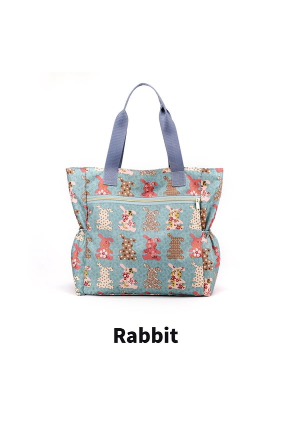 2026 New Tote Bags Transparent Canvas Tote Bag Sports Events Large Tote Bags for Women Rabbit for Sports Events Outdoor Activities Shopping Beach Trips Casual Outings.