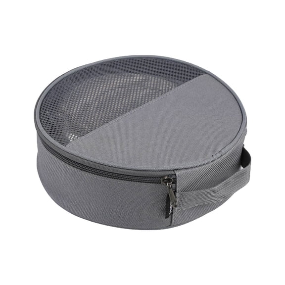 AOMRCOL 9x2.5 Inch Round Plate Carriers Bag with Zippers and Handle for Outdoor-Camping Tableware Storage,Dish Organizers for Picnics-Plate Bag for Camping & Hiking