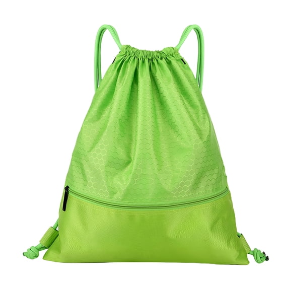 AOMRCOL Backpack Bag, Waterproof Draw String Back Sack with Zip Pocket, Gym Drawstring Bags Swim Bag for Men Women