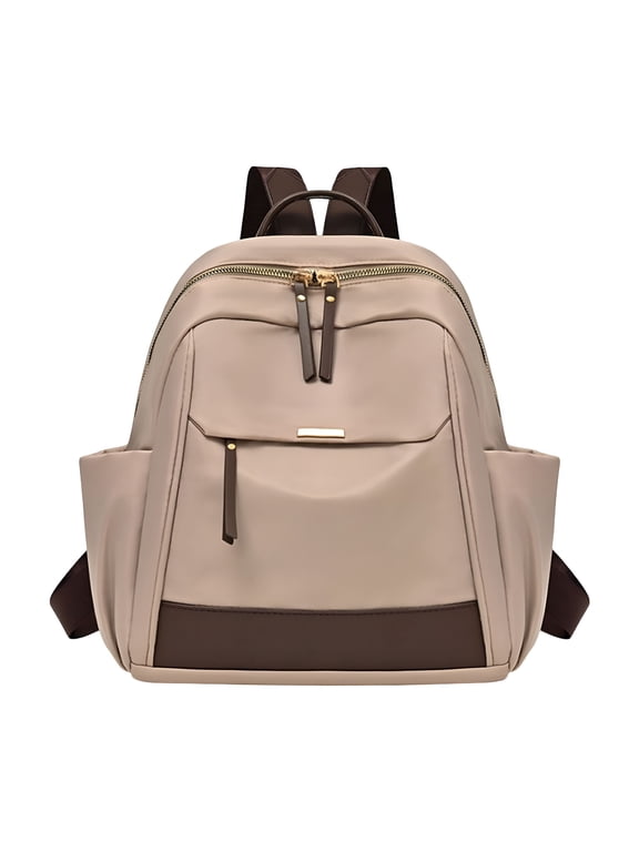 Backpack Purse for Women, Fashion Oxford Cloth Convertible Shoulder Handbag Travel Bag Back Open Pocket Handbag, 9.8X4.7X13 In
