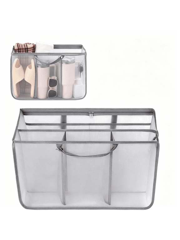 Beach Bag Organizer Compatible with X Large for Bag Accessories Inserts, Lightweight Mesh Insert Divider Pouch for Original XL Bags, Beach Tote Bags Insert for Organizing