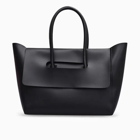AOMRCOL Black Tote Bag For Women Large Capacity Designer Luxury New Trendy Shopping Laptop Handbag Retro Travel stylish structured tote bags for women laptop