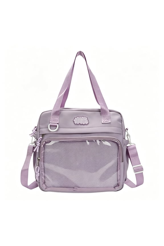 Clear Window Backpack for Gifts Anime Dolls Display Halloween,Women Bags,Small Shoulder Bag