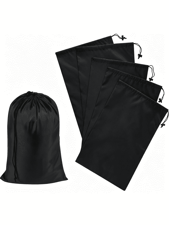 Drawstring Bag with Toggle-Nylon Cinch&Ditty Sturdy Organization Pouch Six-Pack(Red,10X15 Inch,Set of 6)Nylon Sturdy Drawstring Bag