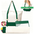 thumbnail image 1 of AOMRCOL Empty Mahjong Tile Bags Set for Tiles and Racks,Canvas Tote Bag with Mat Holder Accessories Organizer,Portable Mahjong Case Drawstring Protective Sleeve for Rack Pushers,Green, 1 of 7