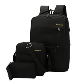 AOMRCOL Laptop Travel Backpack Travel Personal Item Size Black Backpacks for School Sports Backpack for Men 18 X 14 X 8 Inches Travel Tote