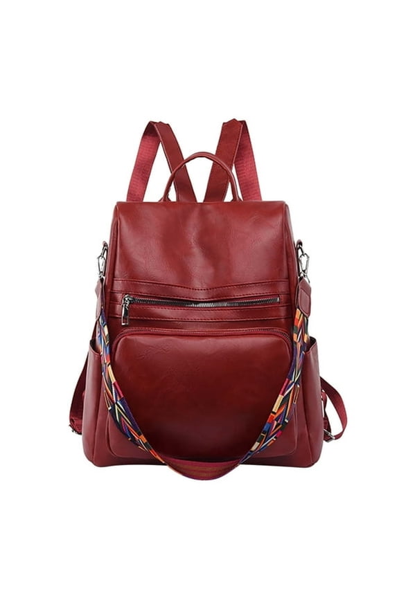 Lightweight Backpack Women'S Leather Convertible Backpack Purse Handbag Business Backpack
