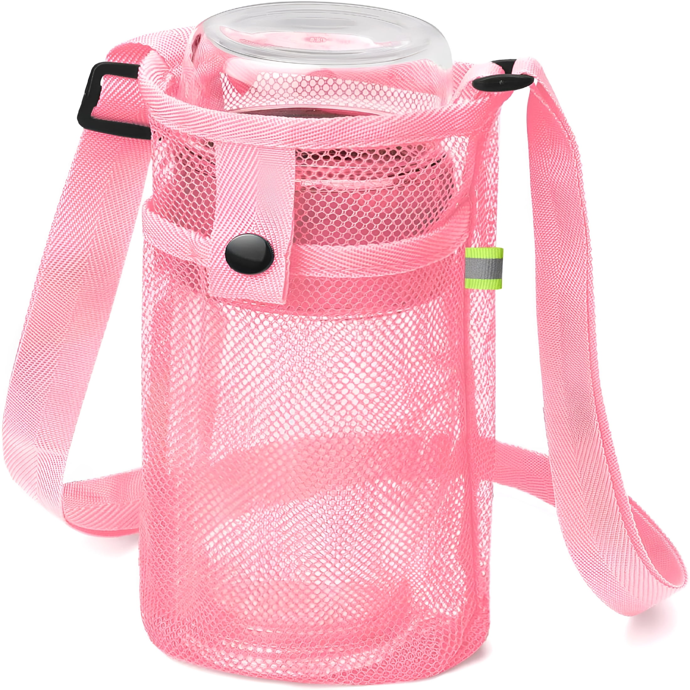 AOMRCOL Mesh Water Bottle Bag with Strap,Water Bottle Pouch Lightweight ...