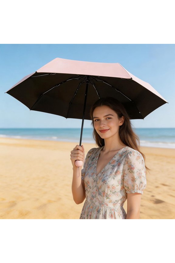 Mini Umbrella Travel Sun Umbrella- Compact Parasol Folding Portable Capsule Design,Small Parasol for Travel Essentials Mini Dual-Purpose Portable Capsule Umbrellas