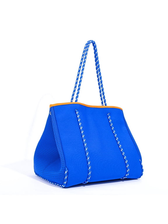 Neoprene Tote Bag Large Beach Bag for Women Pool Gym Tote Bag Travel Tote Bag Beach Tote Bag