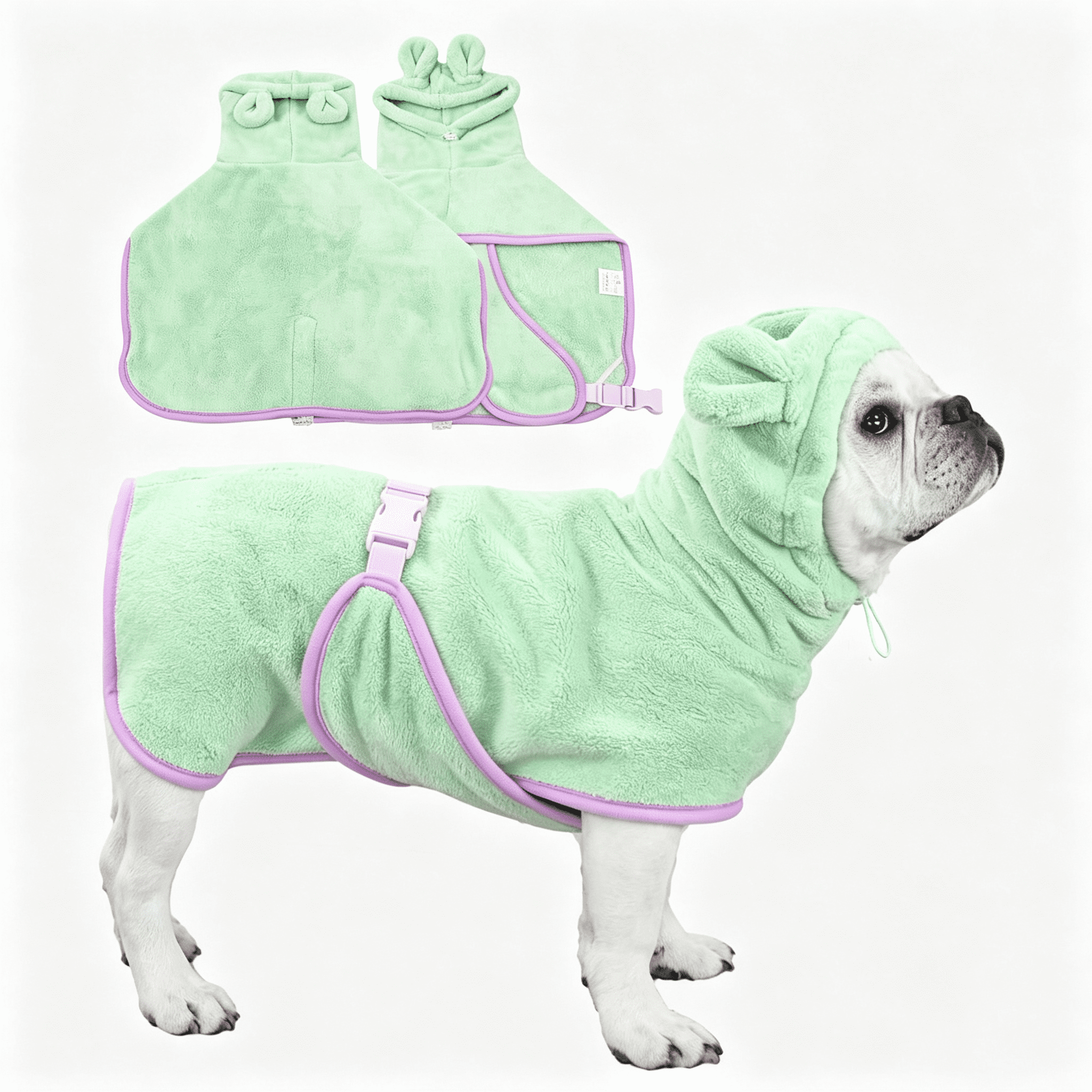 AOMRCOL Pet Bathrobe for Dog Cat Absorbently Quick Drying Coat Cute ...