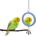 thumbnail image 1 of AOMRCOL Pet Bird Mirror with Bell Interactive Parrot Toy Bird Cage Mirror for Cockatiel Parakeets Canaries, 1 of 7