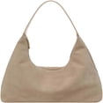 thumbnail image 1 of AOMRCOL Slouchy Suede Shoulder Bags for Women Underarm Bag Womens Tote Bag Work Purses Crescent Bag Suede Handbag Travel Winter Fall (Beige), 1 of 7