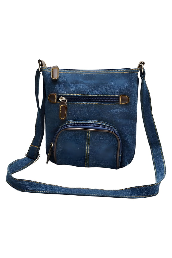 Small Denim Handbag Women Bag Ladies Handbags Big Purses Jean Denim Tote Shoulder Crossbody Women Messenger Bag Dark Blue Purse