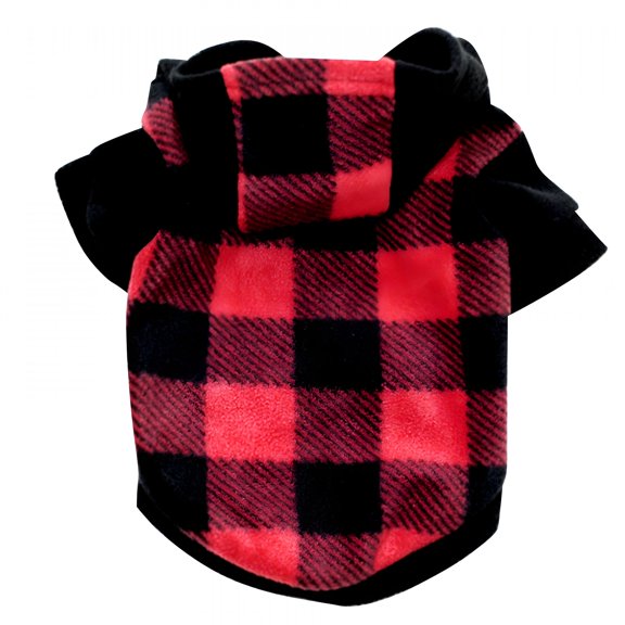 AOMRCOL Small Dog Hoodie with Zipper & Pockets, Warm Winter Puppy Coat for French Bulldog, Teddy
