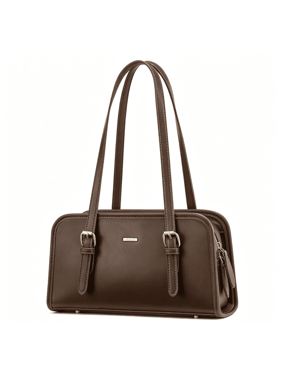 Swing Zip Shoulder Bag,Small Purses for Women Trendy Handbags,Mini Vintage Clutch Leather Tote Leather Purses for Women
