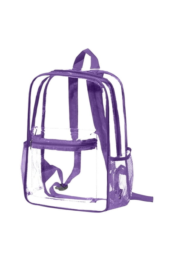Transparent Backpack Clear Stadium Bag Multi Pocket Mini See through Backpack Sports Concert Festival Beach Travel Durable Easy Clean Design