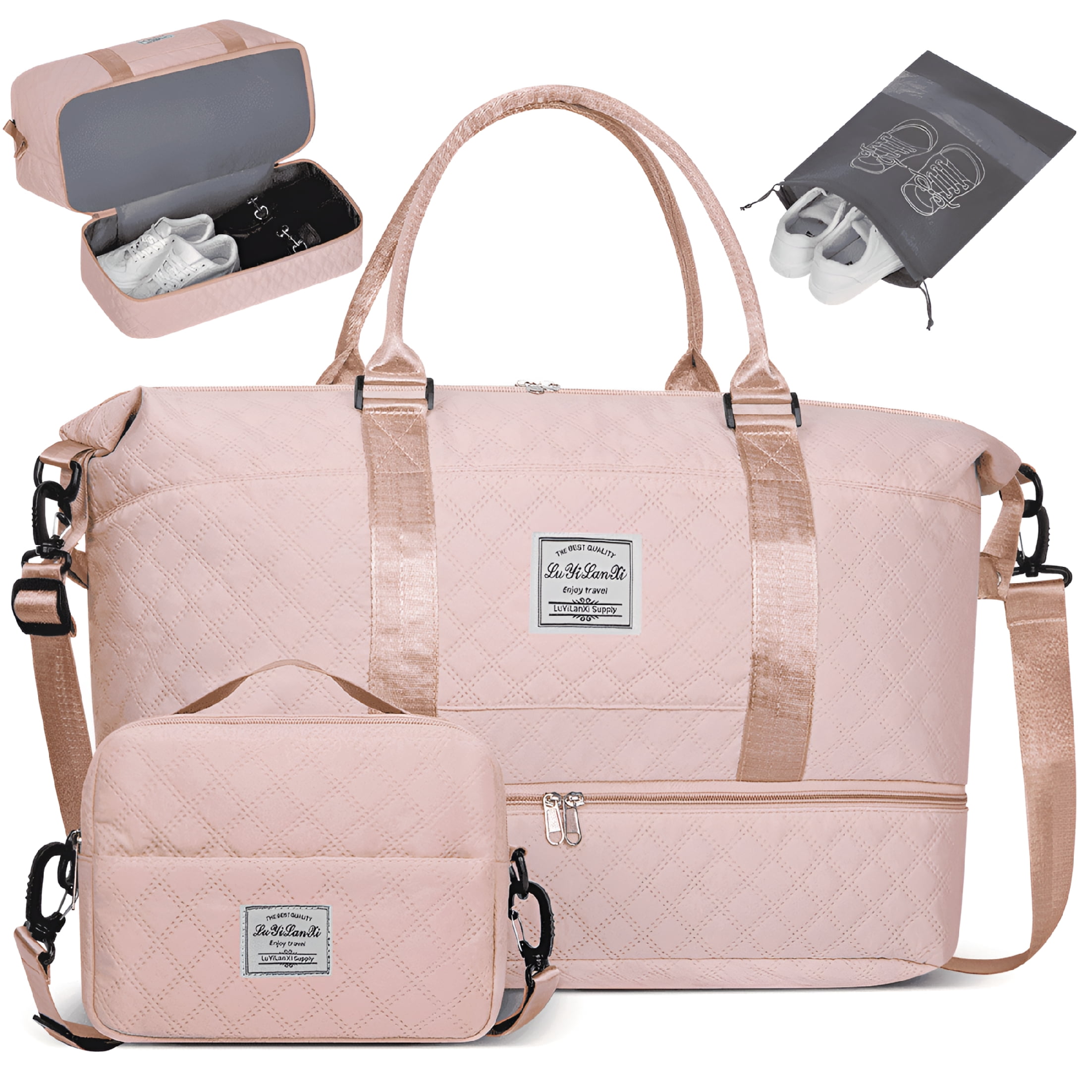 AOMRCOL Travel Duffle Bag,Weekender Bags for Women with Shoe ...
