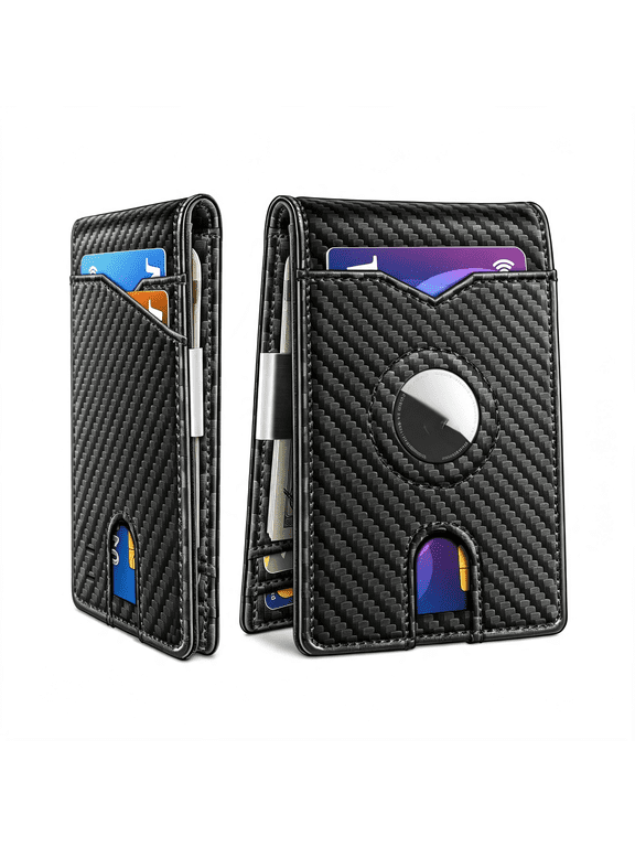 Wallet for Men,With Money Clip 11 Cards Slim Front Pocket Leather Rfid Blocking Wallet Wallet with Gift Box