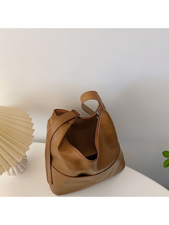 Womens Tote Bag,Leather Bucket Handbag Purse and Handbags Medium Satchel Purse Designer Work Bags for Work