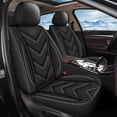 thumbnail image 1 of DIKSOAKR 2 Front Car Seat Covers Fit for Infiniti QX60 2014-2020 | Faux Leather, Waterproof, Automotive Seat Cover with Airbag Compatibility (2 Seat, Black Line), 1 of 7