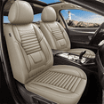 thumbnail image 1 of DIKSOAKR 2 Front Car Seat Covers for Nissan Altima 2009-2024 2025 Faux Leather Seat Covers Breathble Waterproof Automotive Seat Cushion (2 Seat, Beige), 1 of 7
