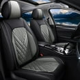 thumbnail image 1 of AOMSAZTO 2 Front Car Seat Covers for BMW X5 2007-2024 2025 Leather Waterproof Protectors Automotive Seat Cushion(2 Front Seat,Black&Grey), 1 of 5