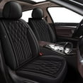 thumbnail image 1 of DIKSOAKR 2 Front Seat Covers Fit for Nissan Juke(S/SV/SL) 2011-2017 Leather Seat Covers Breathable Waterproof Vehicle Seat Cushion (2 Seat, Black), 1 of 6