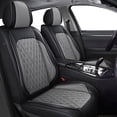 thumbnail image 1 of DIKSOAKR Car Seat Cover Fit for Kia K5 2021-2024 2025:Faux Leather Seat Protector Waterproof Anti-Slip Premuim Auto Interior Accessories(Black&Grey),Front Seat(2 Seats), 1 of 7