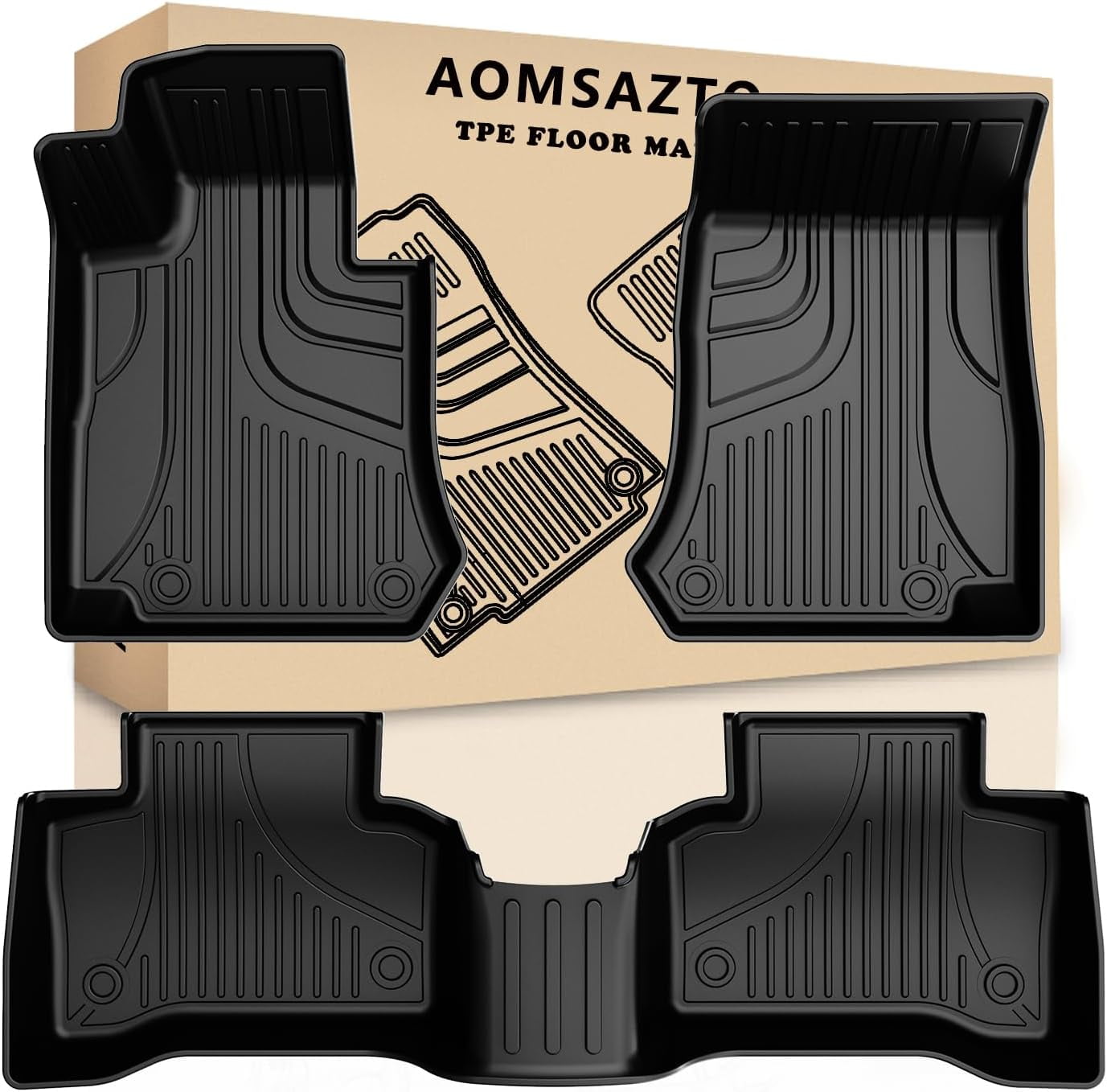 AOMSAZTO Automotive Floor Mats for Mercedes Benz GLC 20162022,TPE All