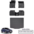 thumbnail image 1 of DIKSOAKR Car Floor Mats & Cargo Liner TPE Trunk Mat Liner Set Compatible with Ford Escape 2020-2024 All Weather Floor Liner, 1 of 9