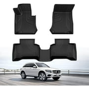 AOMSAZTO Car Floor Mats for Mercedes-Benz GLC Class 2016-2022 All Weather TPE Rubber Floor Liners Protection