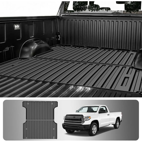 AOMSAZTO Car Rear Trunk Mat Custom Fit for Toyota Tundra 2022-2024 All Weather TPE Rubber Black Cargo Liner